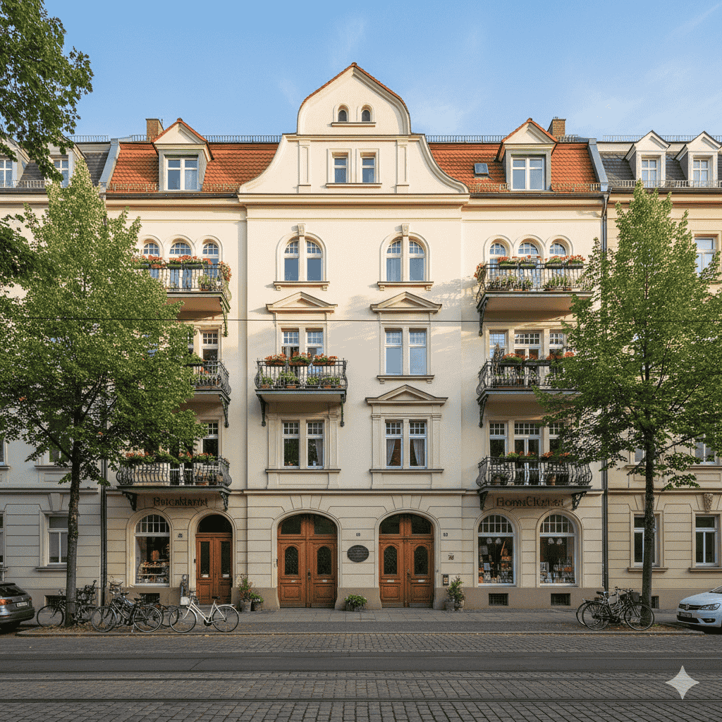 Modernisiertes Mehrfamilienhaus